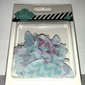 HEIDI SWAPP Butterfly Butterflies 22pc Hello Today Acrylic Craft Embellishments